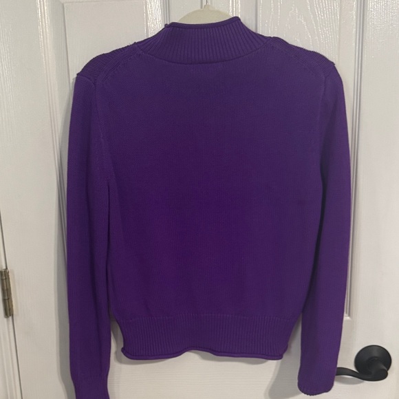 J. Crew Rich Purple Turtleneck Sweater - Picture 5 of 5